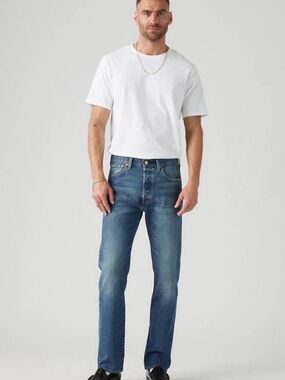 Levi’s 501 Original Fit Jeans Men’s W30 L30 Medium Wash Button Fly 100% Cotton